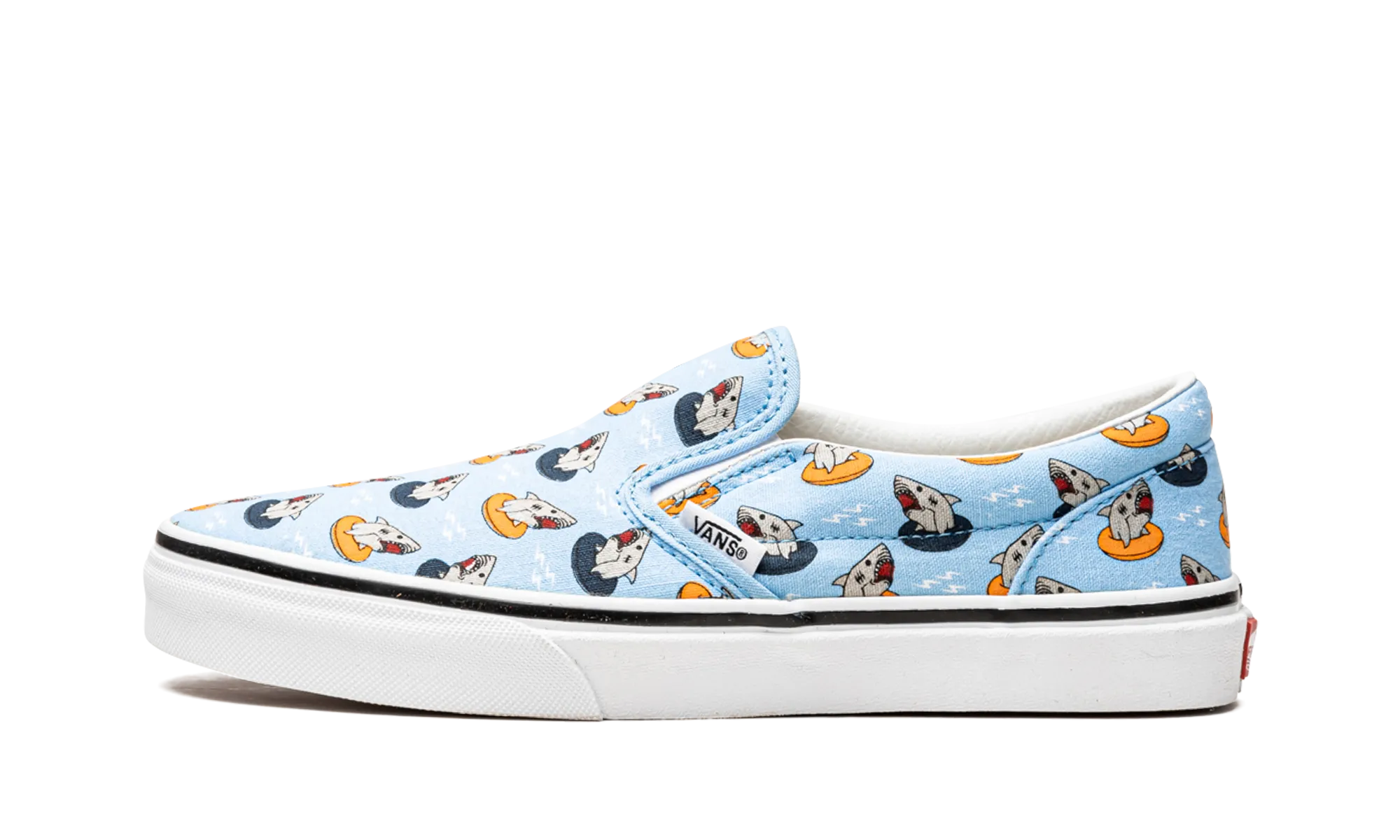 Classic Slip On GS "Floatie Sharks" Beach Friendly Plan Step