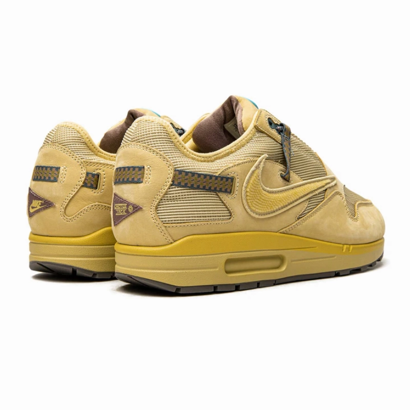 Air Max 1 Travis Scott Cactus Jack Saturn Gold City Run coordination shoes
